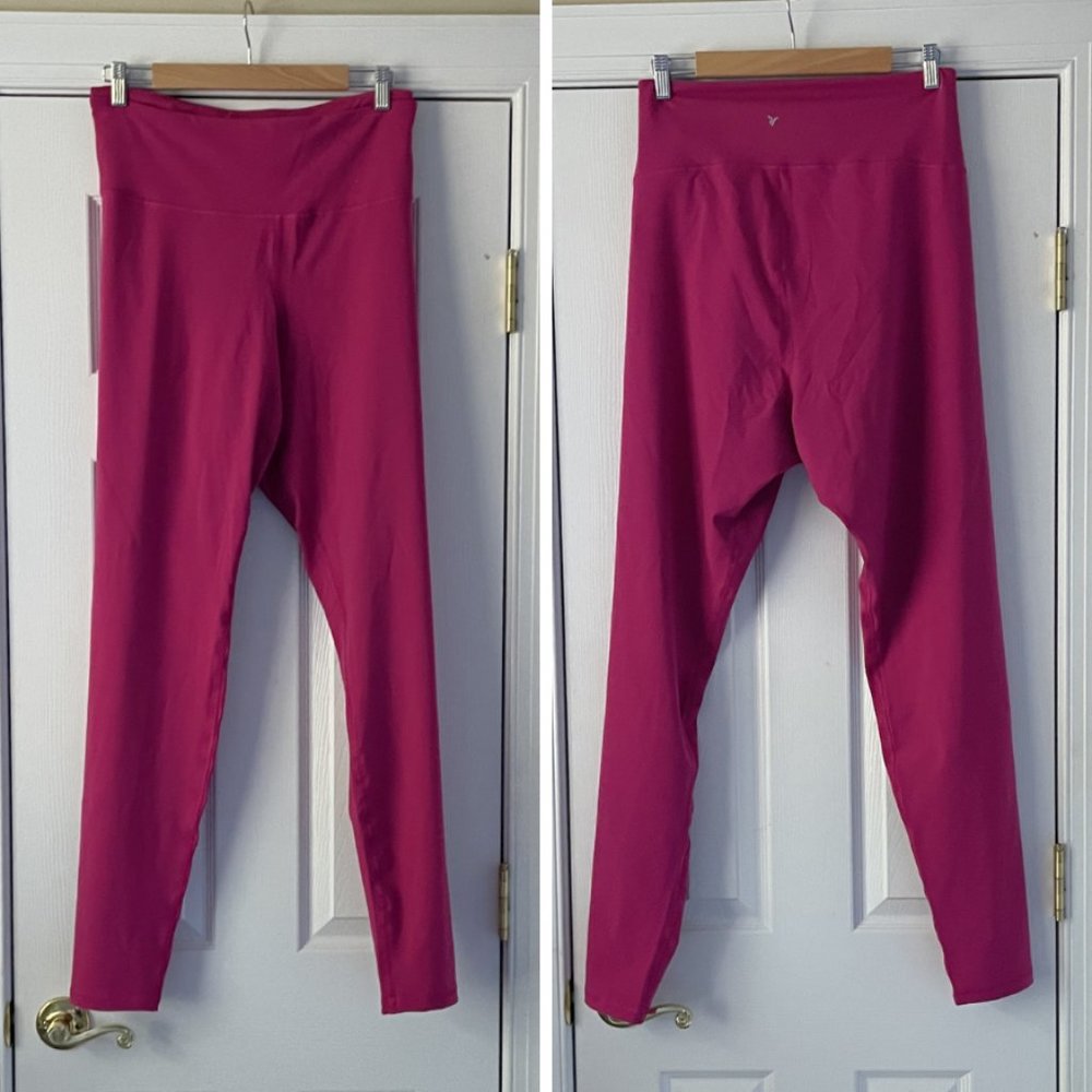 Old Navy Hot Pink Active Powerpress High Rise Leggings XXL Tall